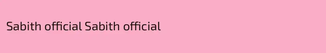 Sabith official Sabith official